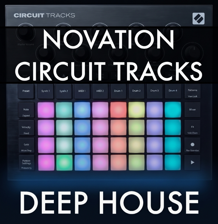 Deep House for Novation Circuit Tracks feat. 128 presets, 64 samples and 8 demo projects.